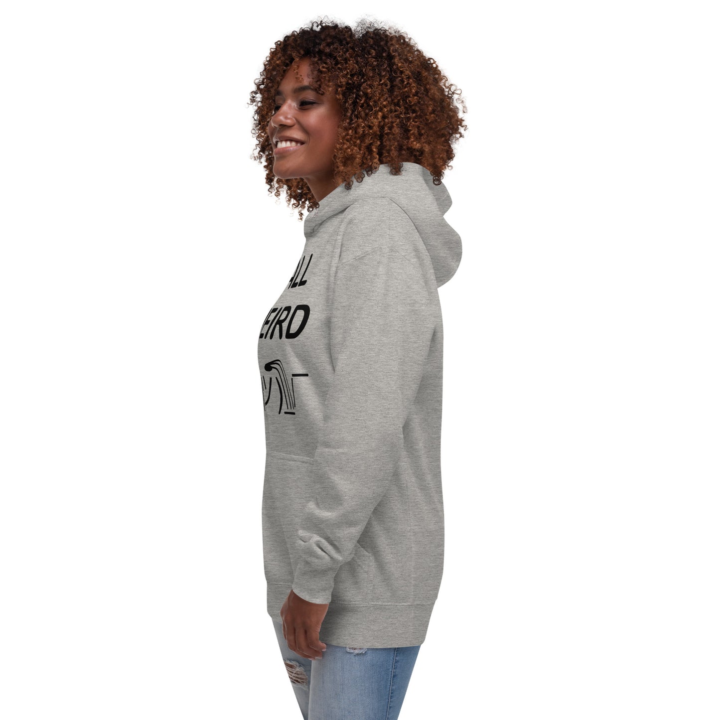 Y'ALL WEIRD Women's Hoodie (BLACK PRINT)