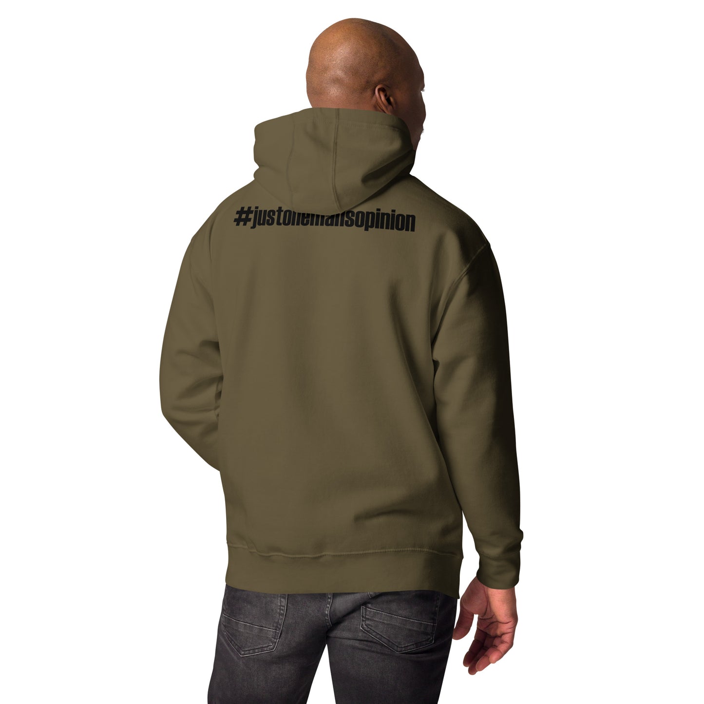 Y'ALL WEIRD Men's Hoodie (BLACK PRINT)