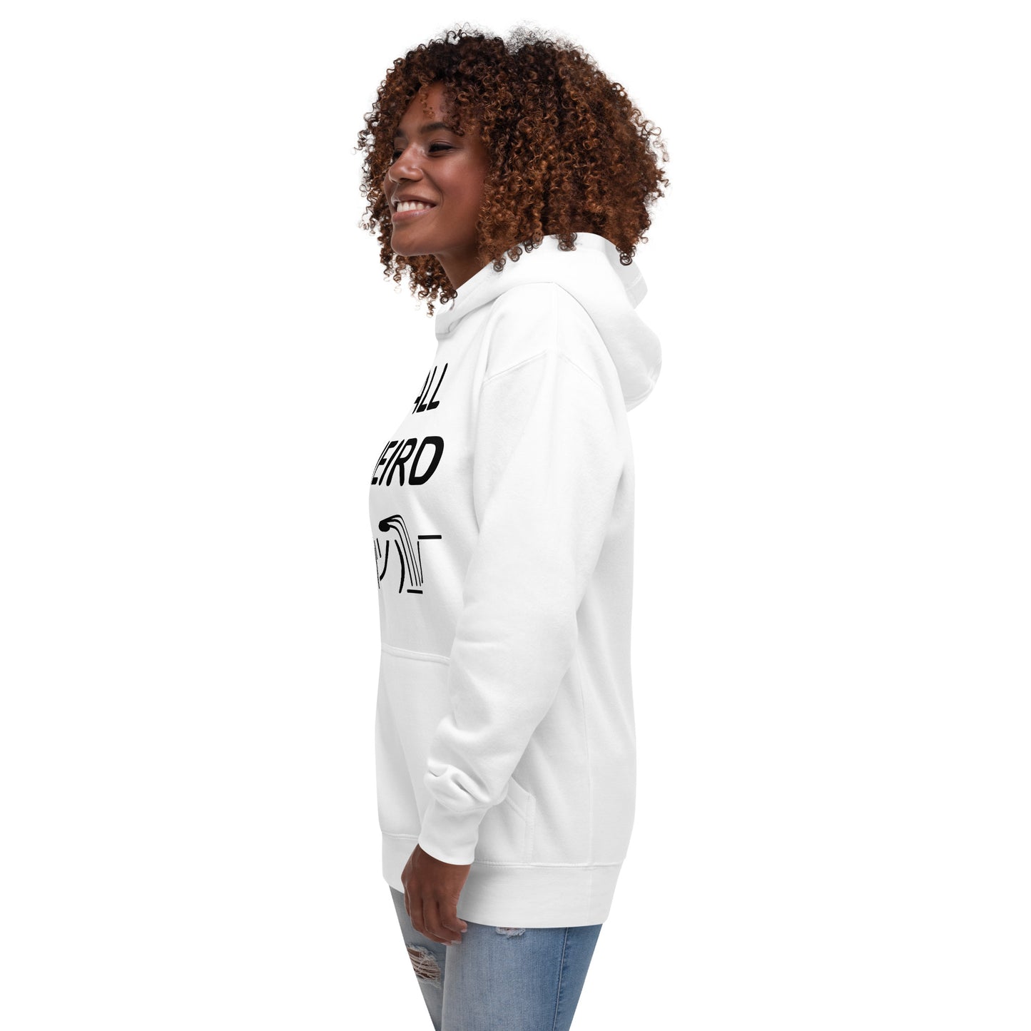 Y'ALL WEIRD Women's Hoodie (BLACK PRINT)