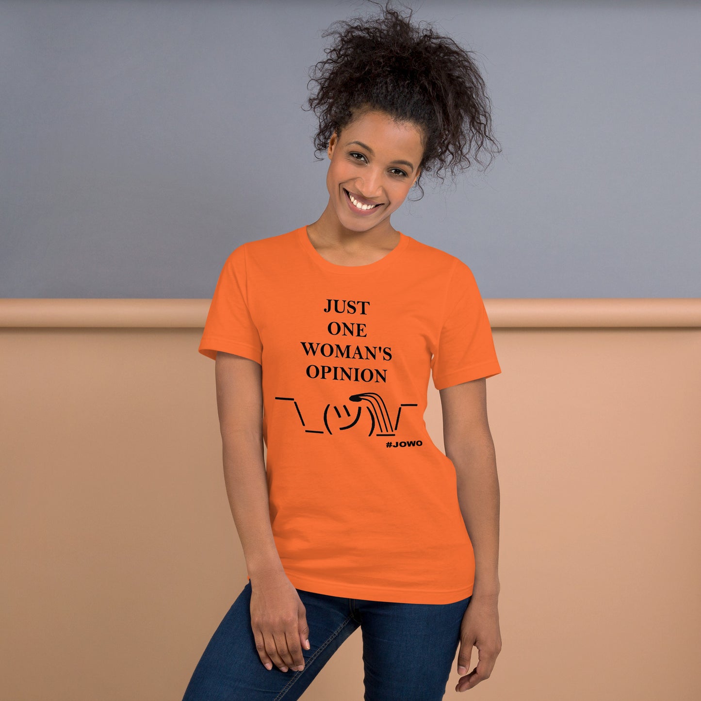 JUST ONE WOMAN'S OPINION Tee (Black Print)