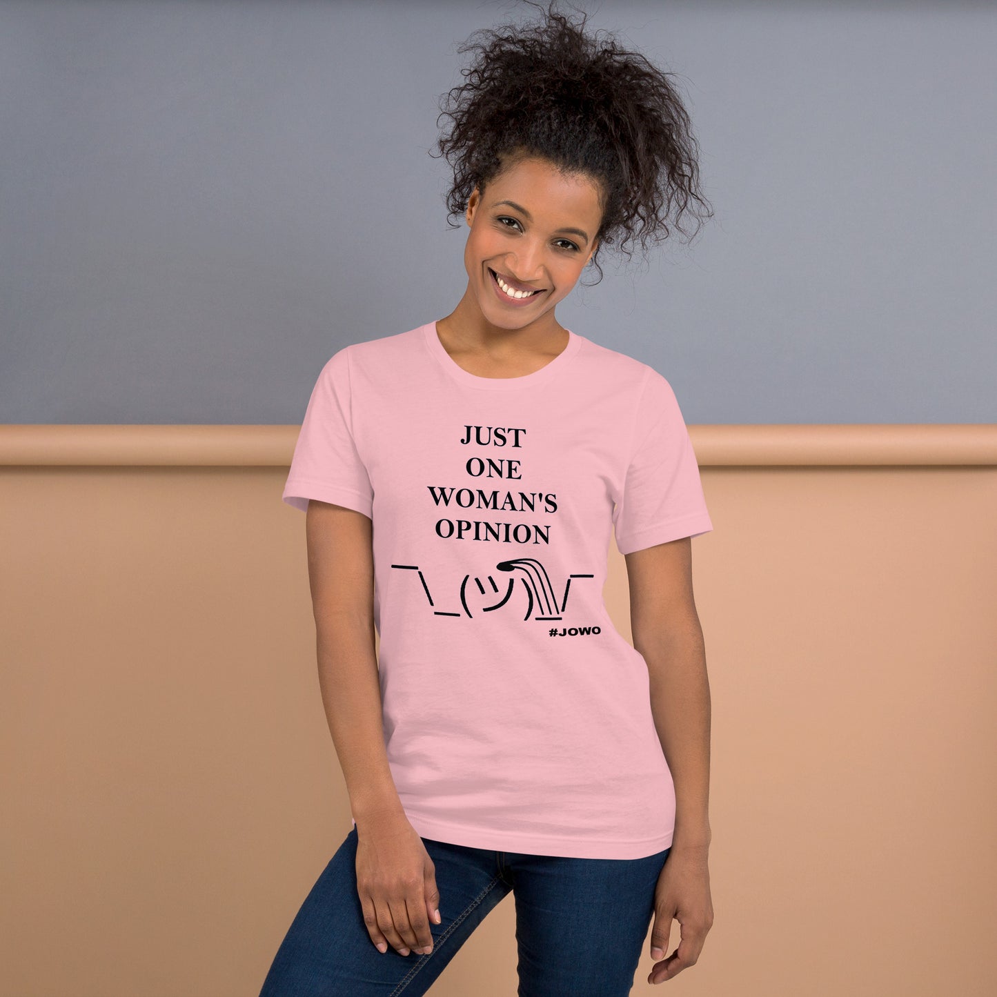 JUST ONE WOMAN'S OPINION Tee (Black Print)