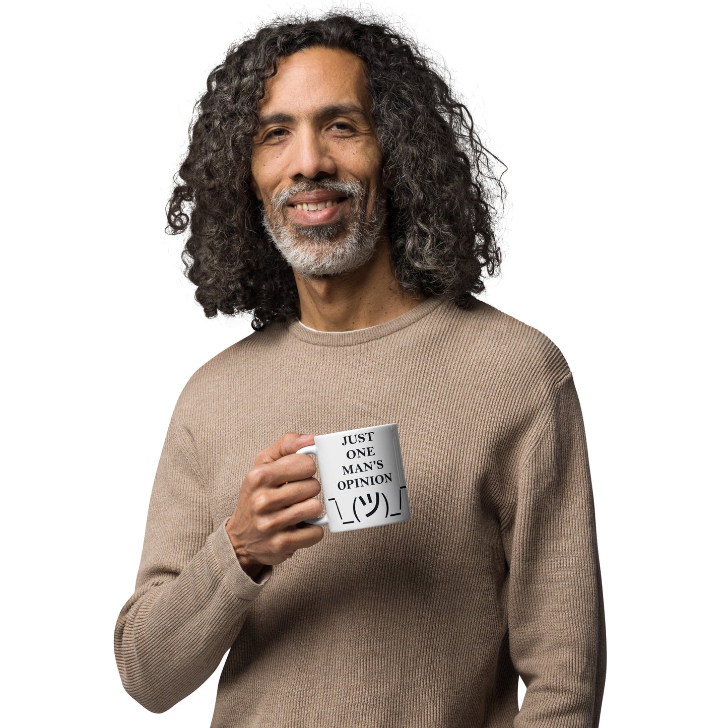 JUST ONE MAN'S OPINION: White glossy mug